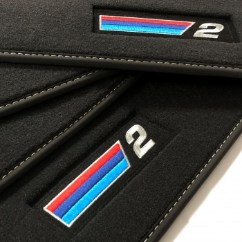 Tappetini in Velluto con logo per BMW Serie 2 G42 Coupé (2022-presente)