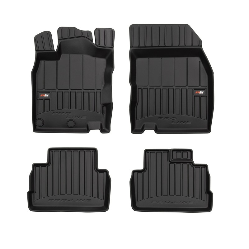 Set: tappetini auto in gomma + coprisedili su misura per Nissan Qashqai II  Crossover (2014-2021) - Elegance - P-1