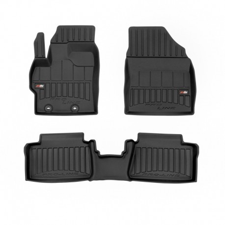 Tappetini 3D fatto di Premio in gomma per Toyota Yaris IV hatchback (2019 - )