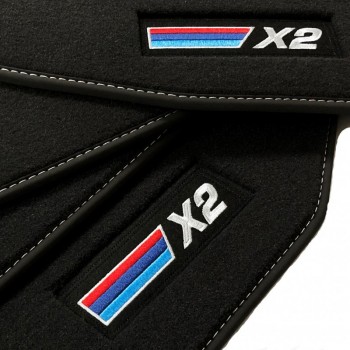 Velour Logo tappetini per BMW X2 U10 (2024-)