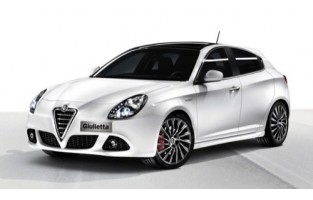 TAPPETINI ALFA ROMEO GIULIETTA 2010-2018 BORDI ARANCIONI PERSONALIZZABILI  0188