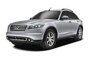 Tappetini in gomma TPE per Infiniti FX FX35 / FX45 (2002 - 2008)